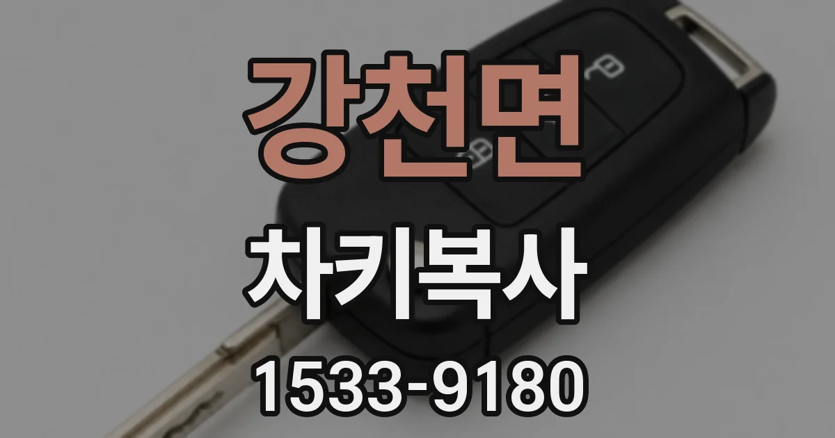 강천면 차키복사