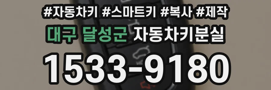 대구 달성군 자동차키분실