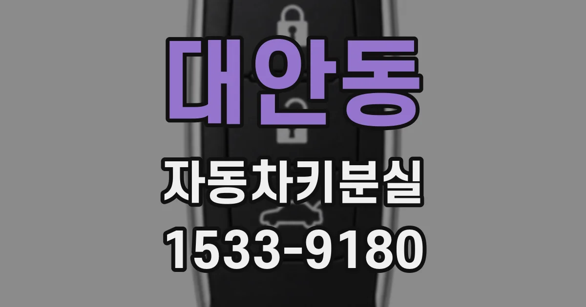대안동 자동차키분실