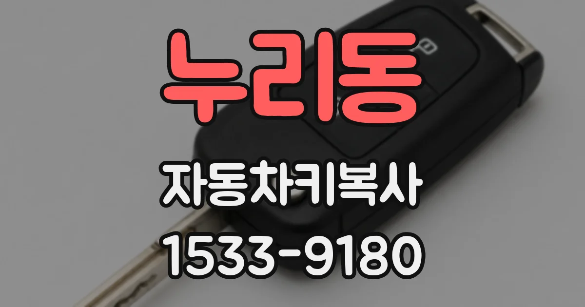 누리동 자동차키복사