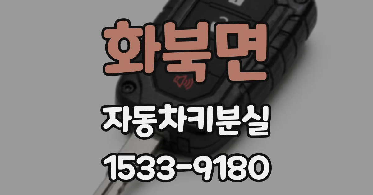 화북면 자동차키분실