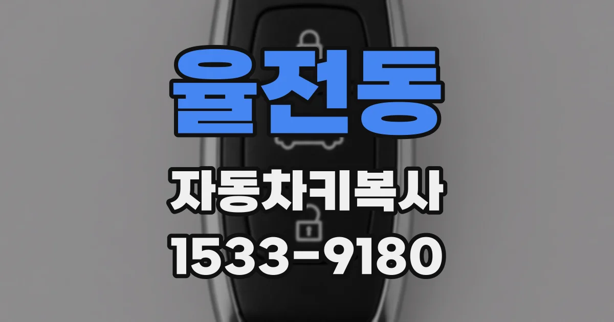 율전동 자동차키복사