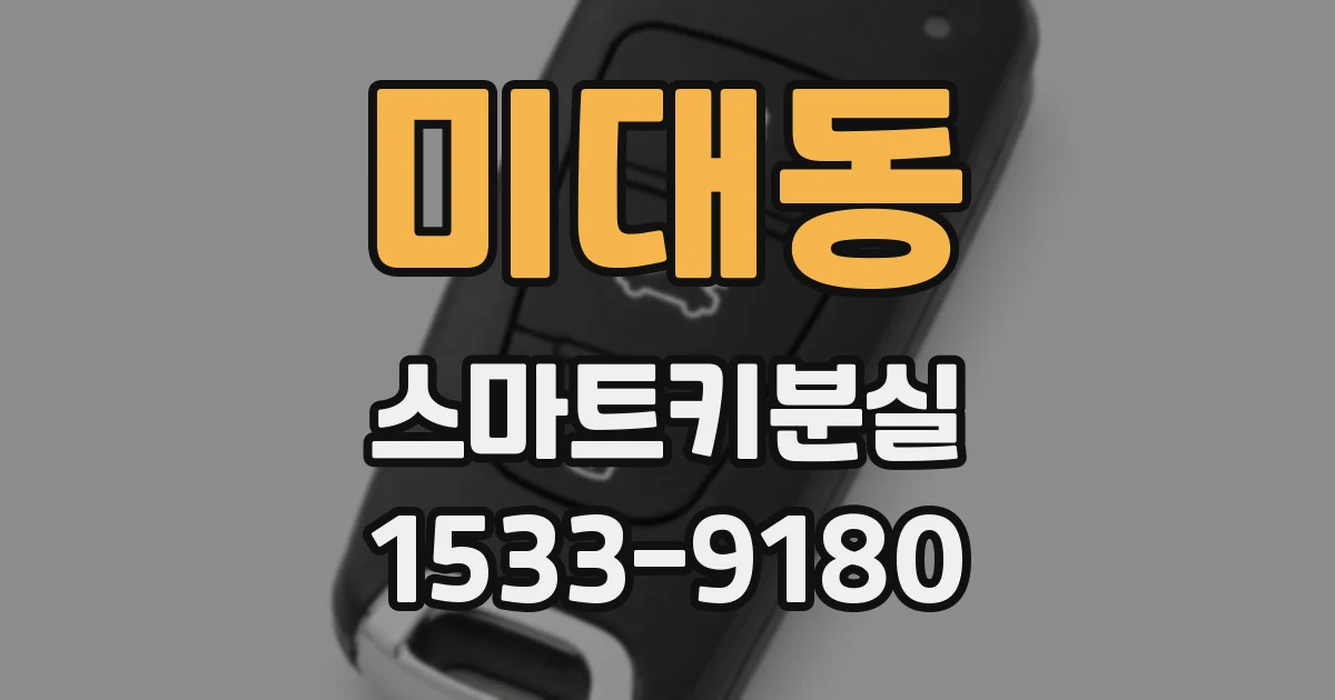 미대동 스마트키분실
