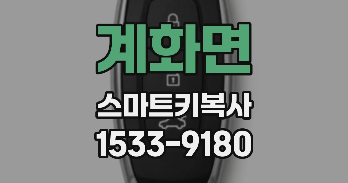 계화면 스마트키복사