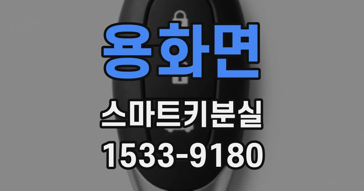 용화면 스마트키분실
