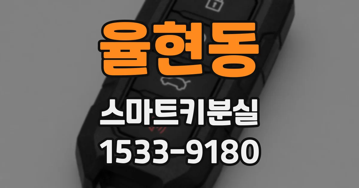 율현동 스마트키분실
