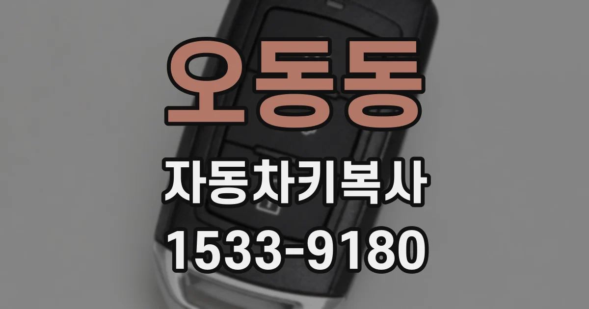 오동동 자동차키복사