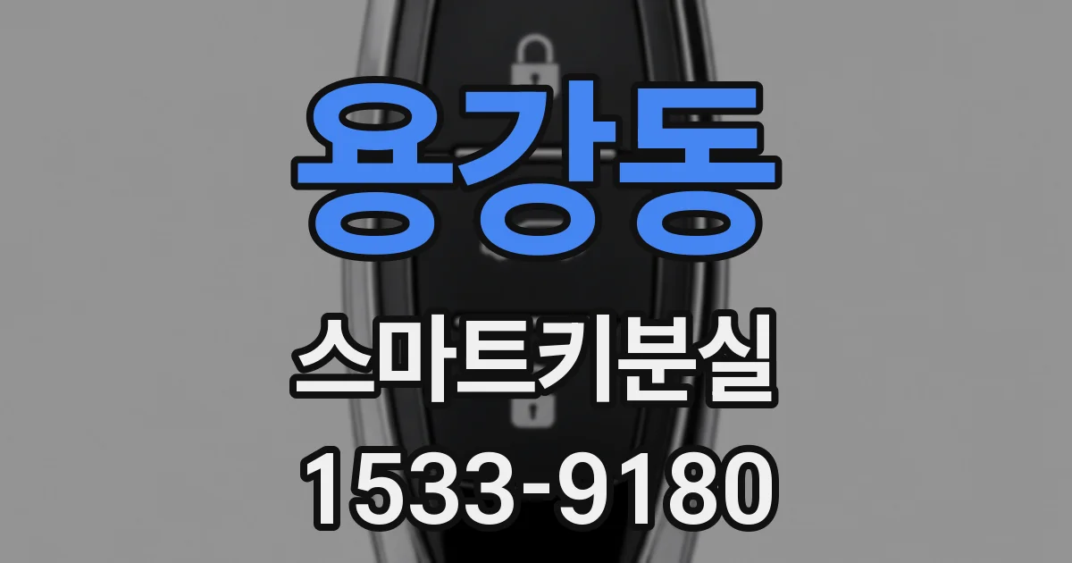용강동 스마트키분실