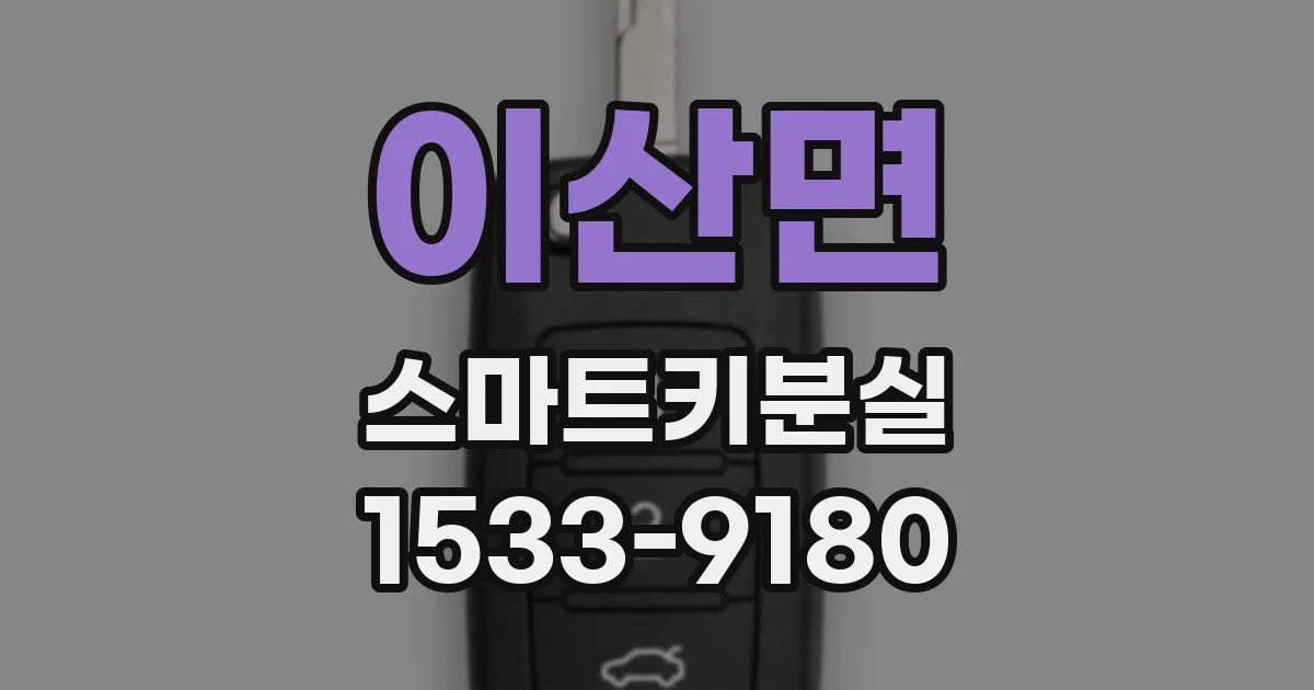 이산면 스마트키분실