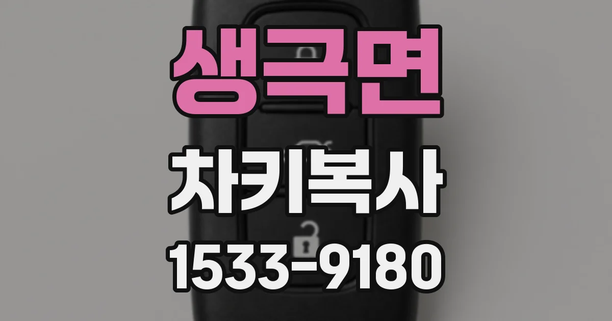 생극면 차키복사