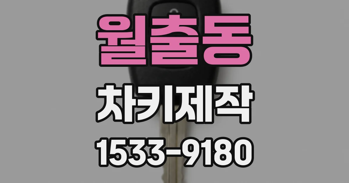 월출동 차키제작