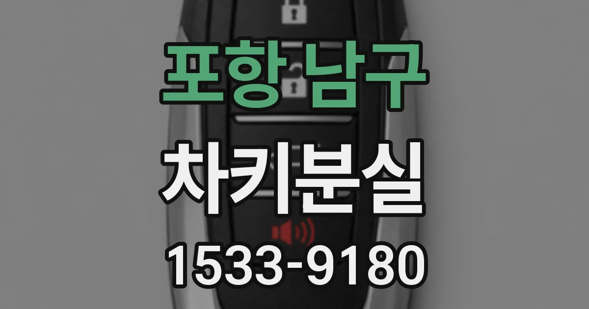 포항 남구 차키분실