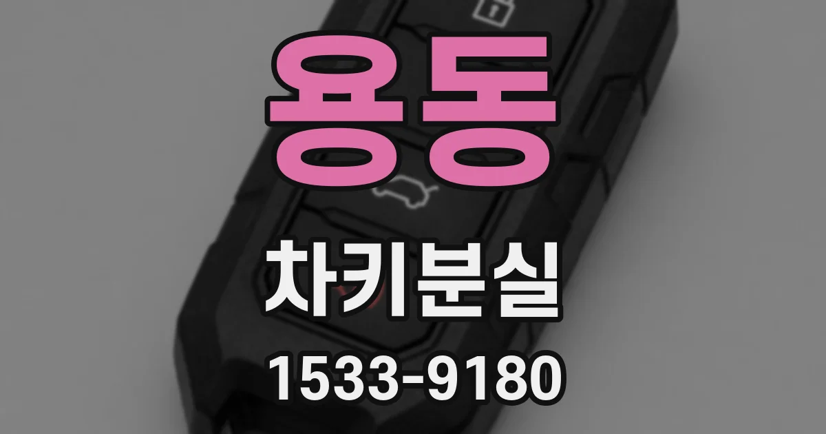 용동 차키분실