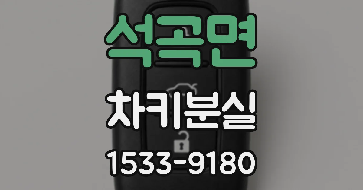 석곡면 차키분실