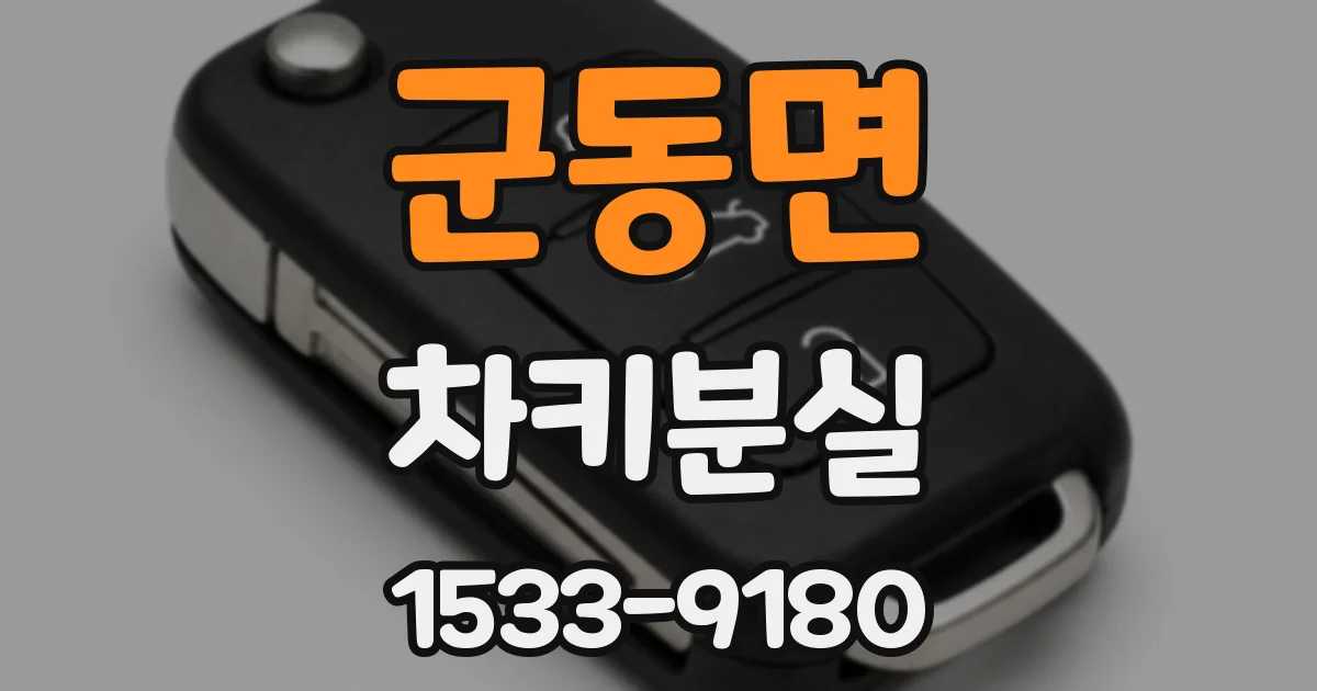 군동면 차키분실
