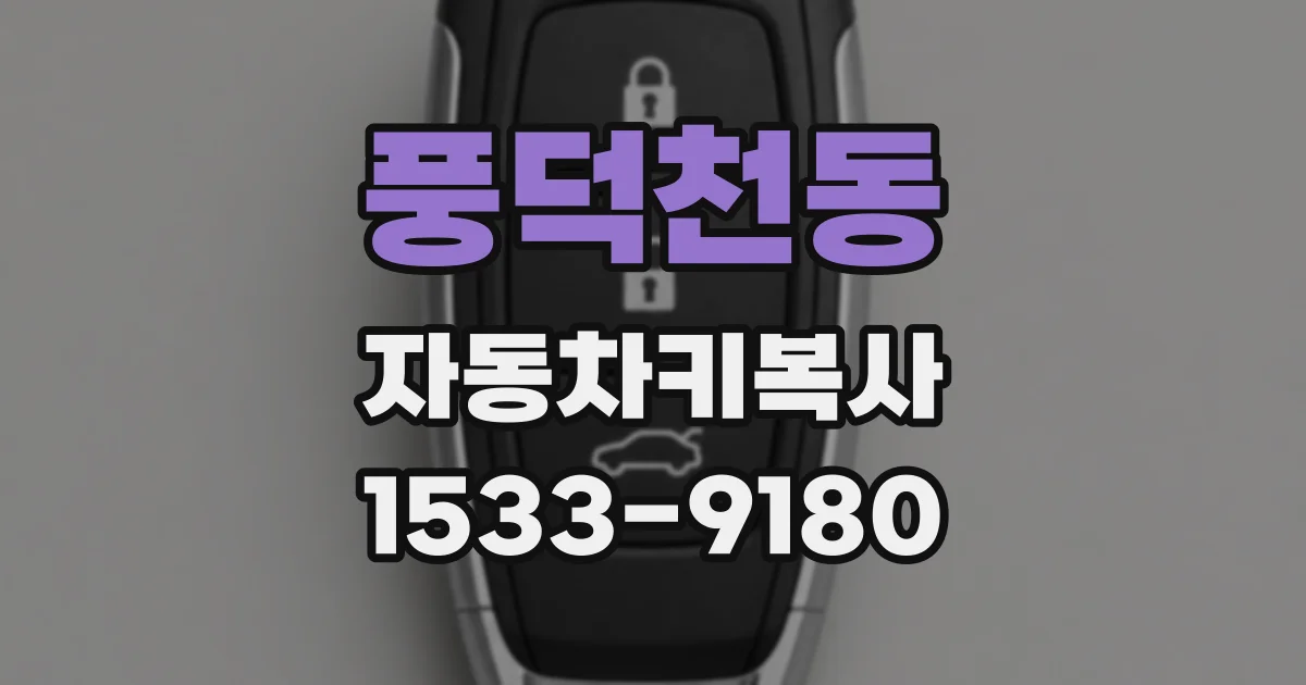 풍덕천동 자동차키복사
