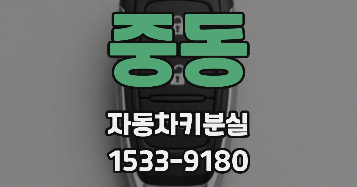 중동 자동차키분실