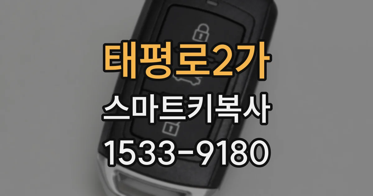 태평로2가 스마트키복사