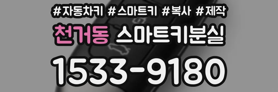 천거동 스마트키분실