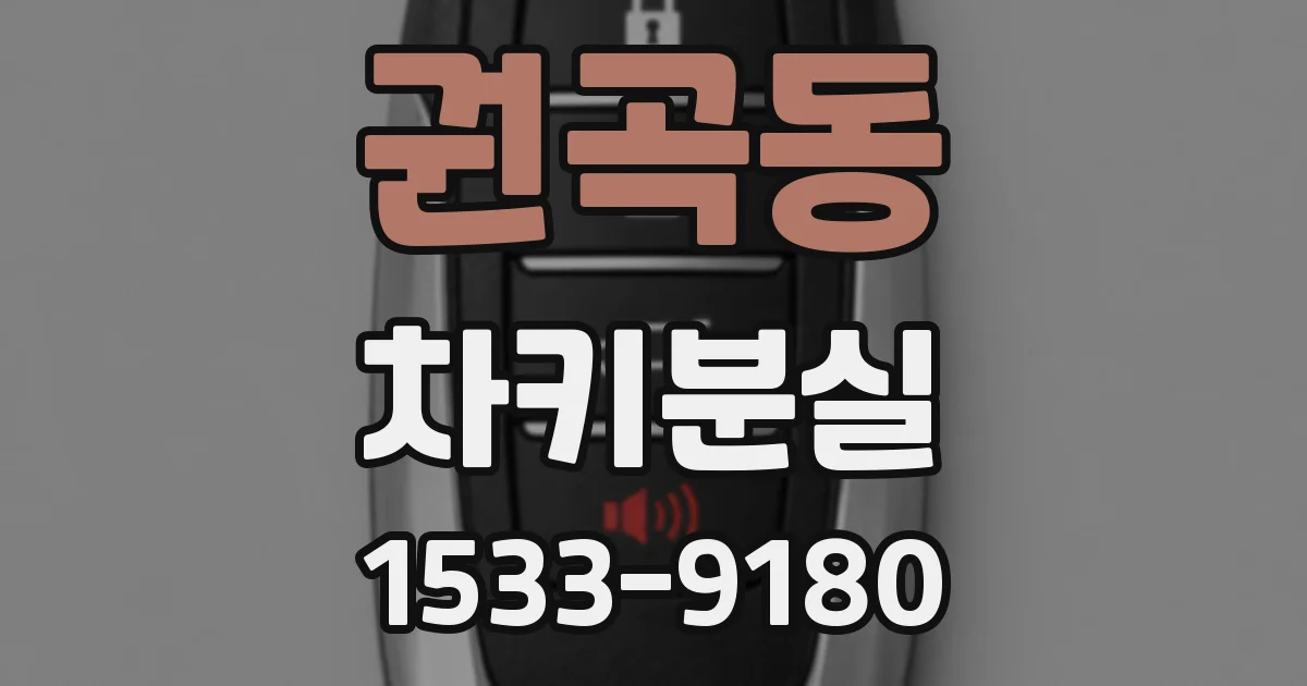 권곡동 차키분실