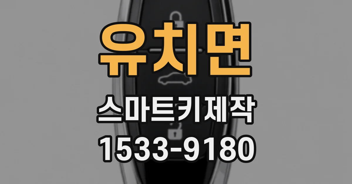 유치면 스마트키제작