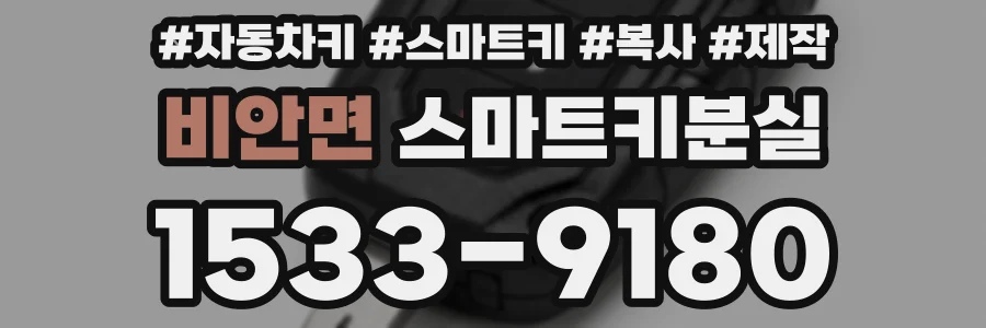 비안면 스마트키분실