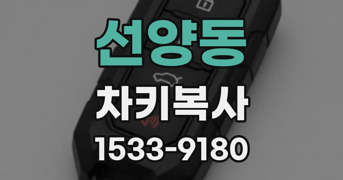 선양동 차키복사