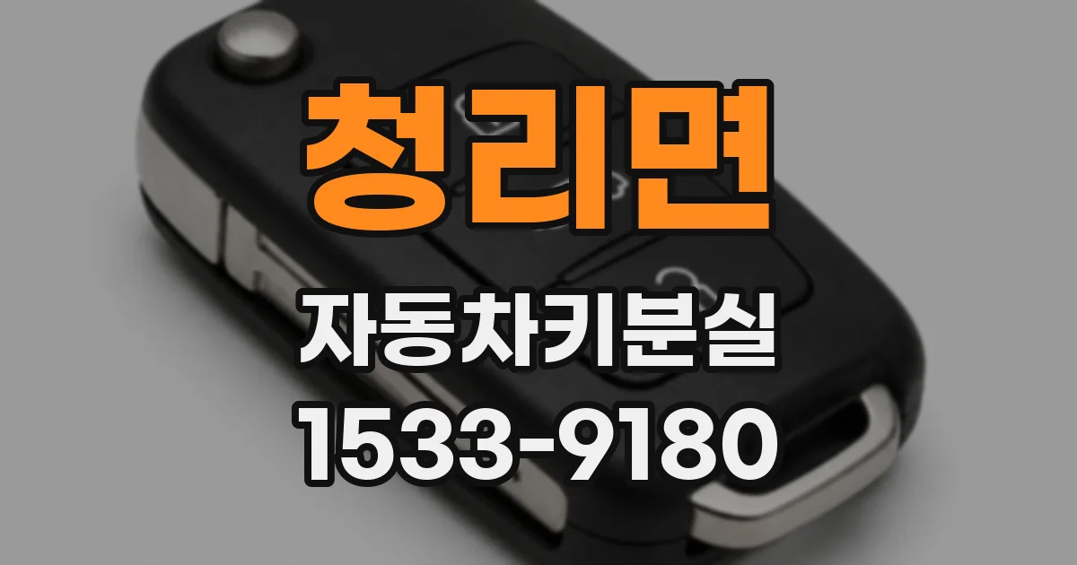 청리면 자동차키분실