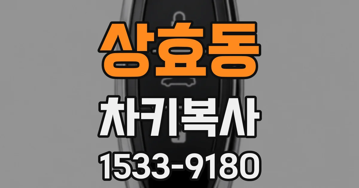 상효동 차키복사