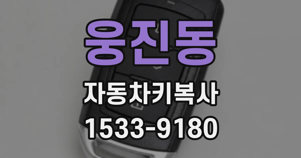 웅진동 자동차키복사