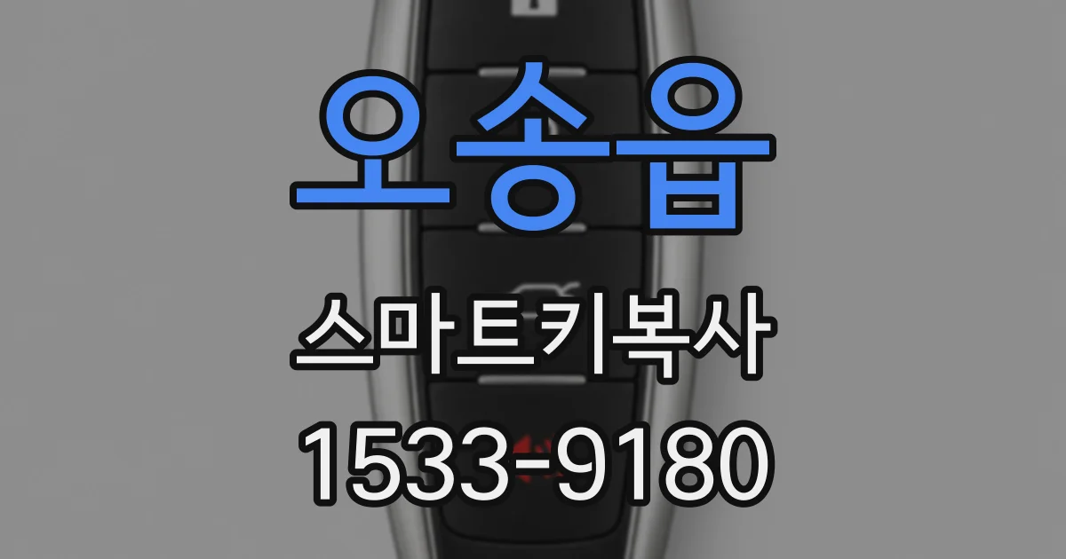 오송읍 스마트키복사