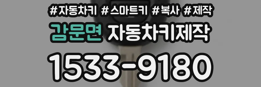 감문면 자동차키제작