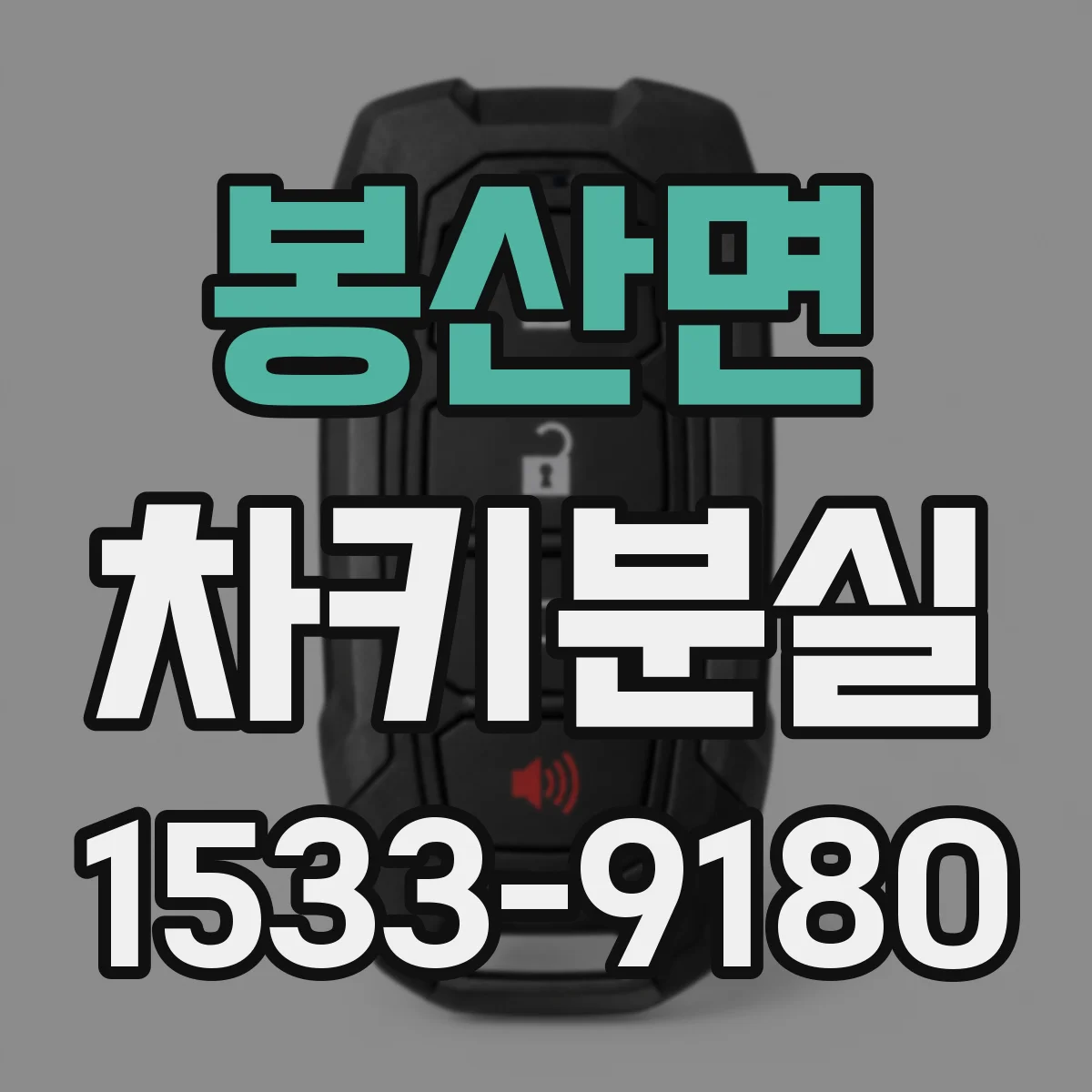 봉산면 차키분실