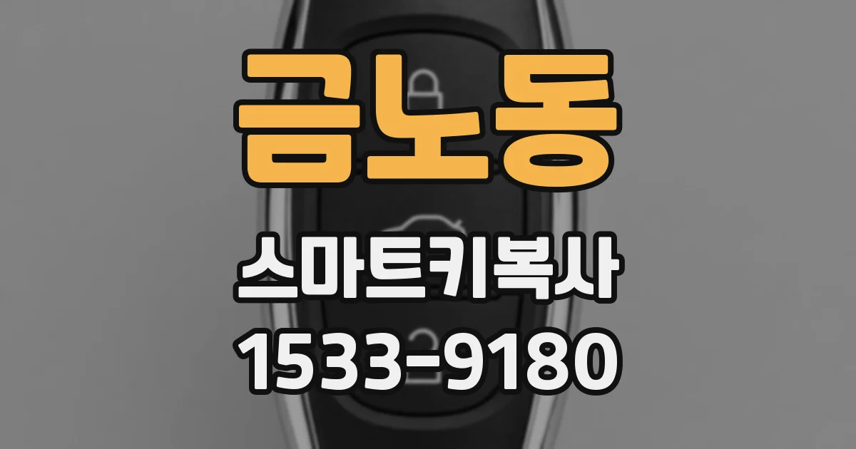 금노동 스마트키복사