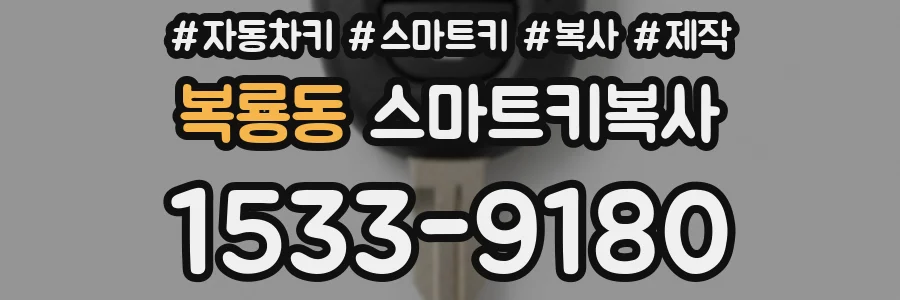 복룡동 스마트키복사