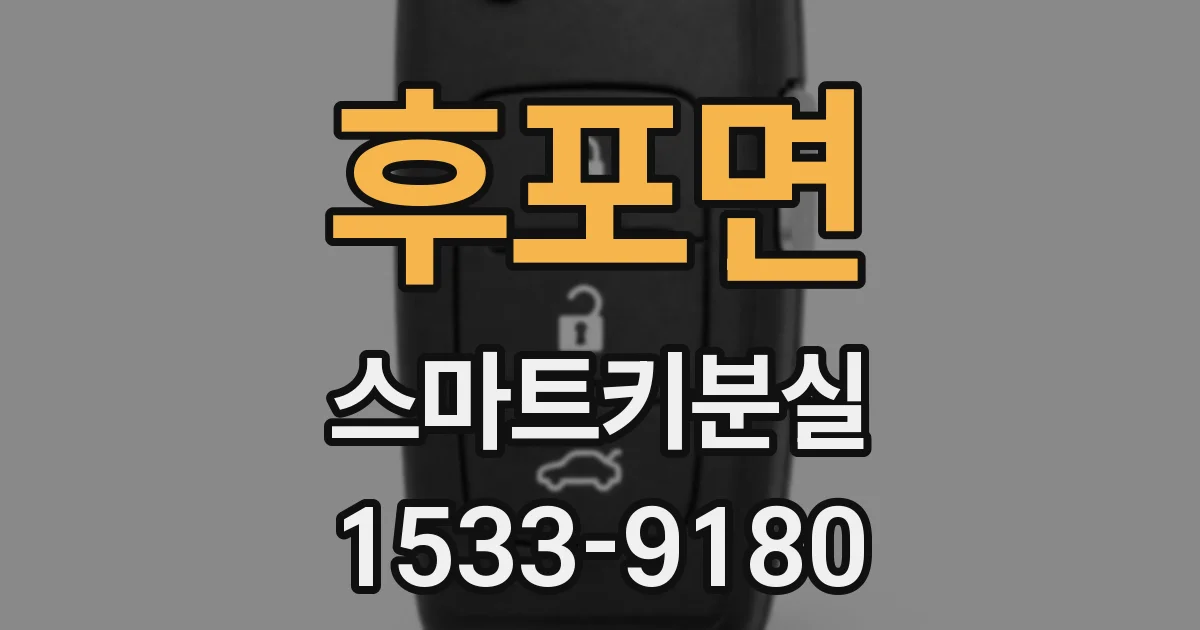 후포면 스마트키분실