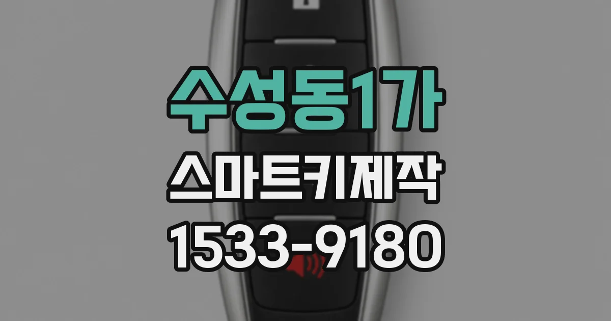 수성동1가 스마트키제작