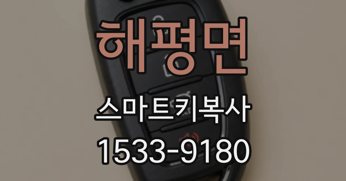 해평면 스마트키복사