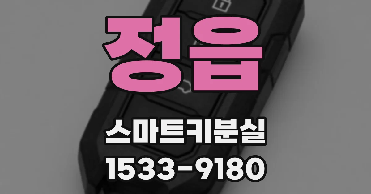 정읍 스마트키분실