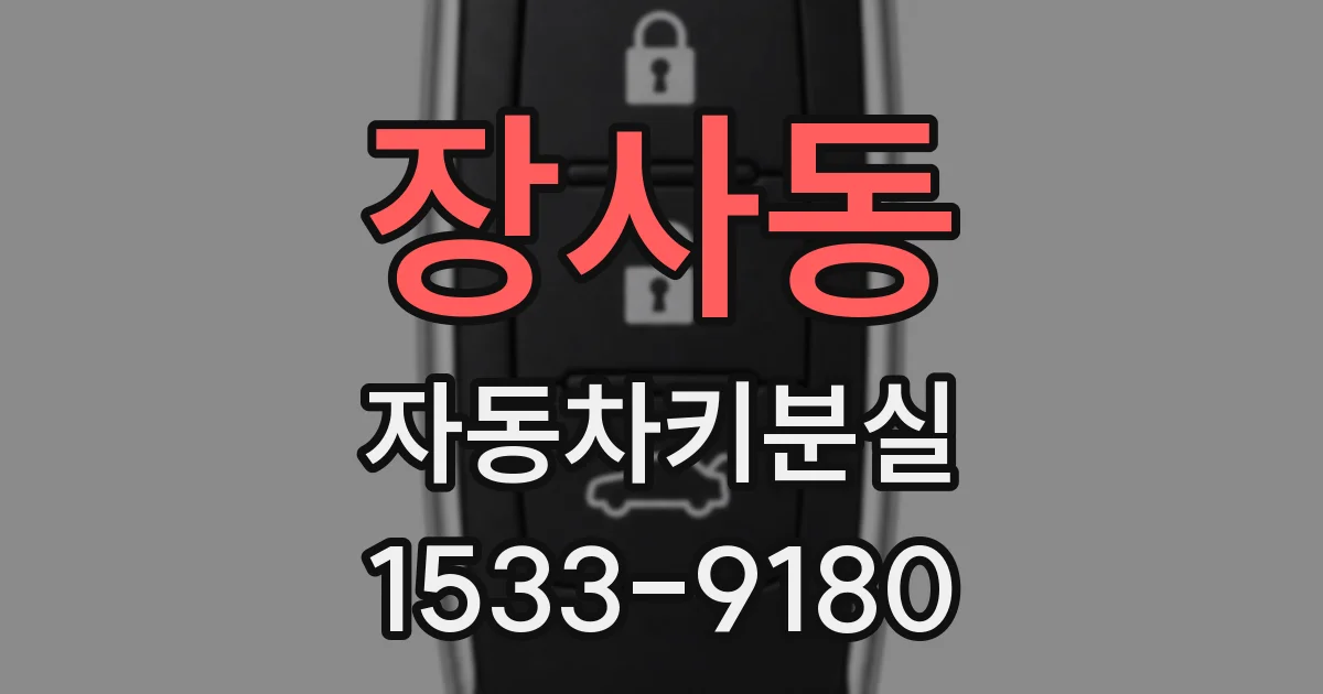 장사동 자동차키분실