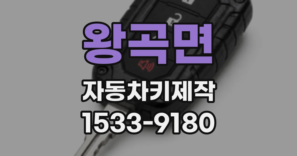 왕곡면 자동차키제작