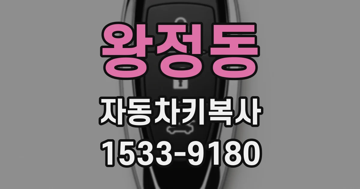 왕정동 자동차키복사