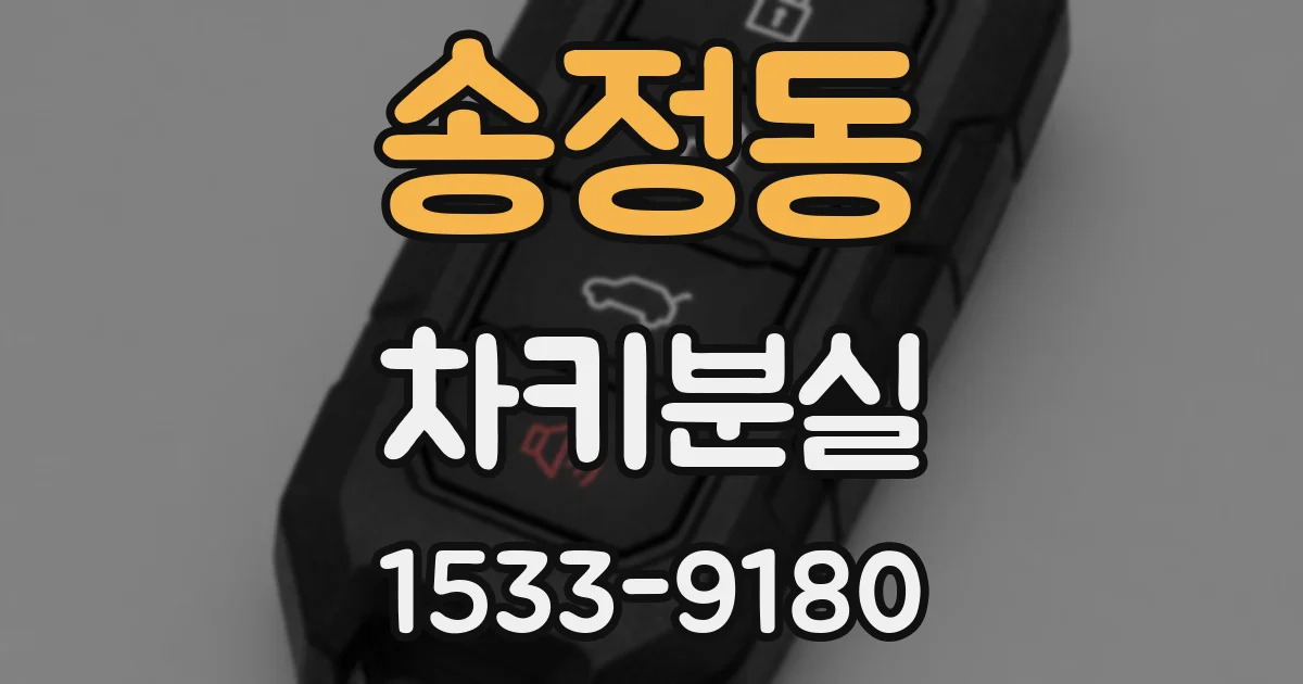 송정동 차키분실