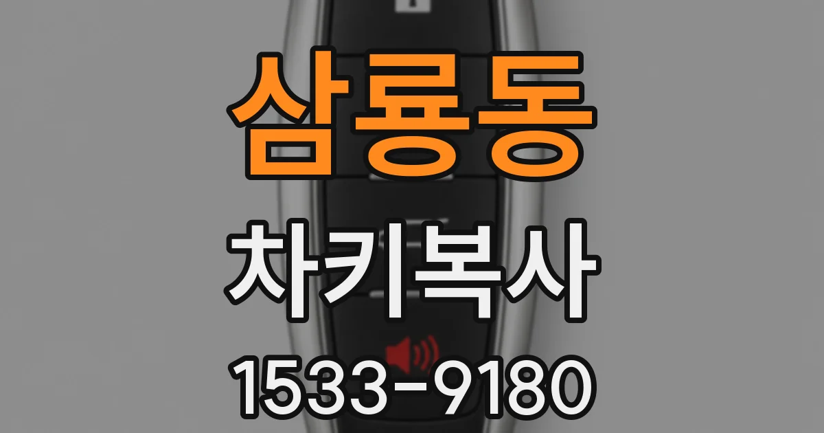 삼룡동 차키복사