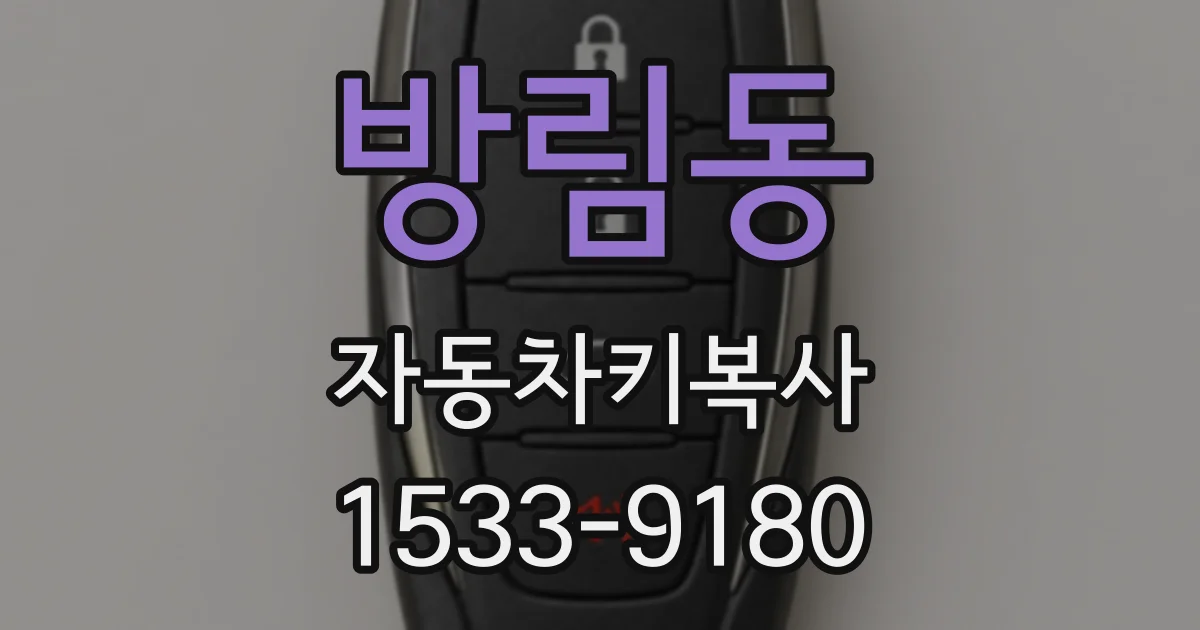 방림동 자동차키복사