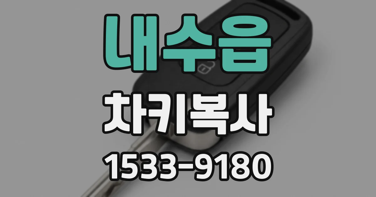 내수읍 차키복사
