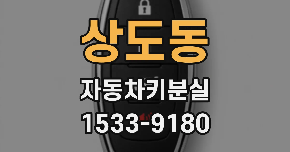 상도동 자동차키분실