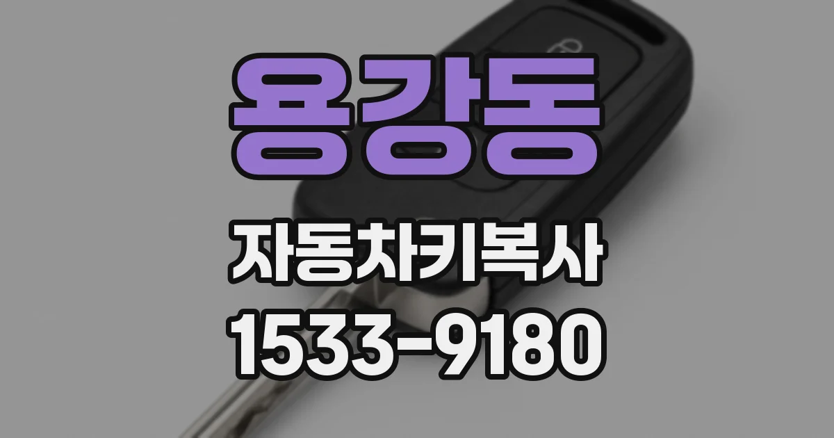 용강동 자동차키복사