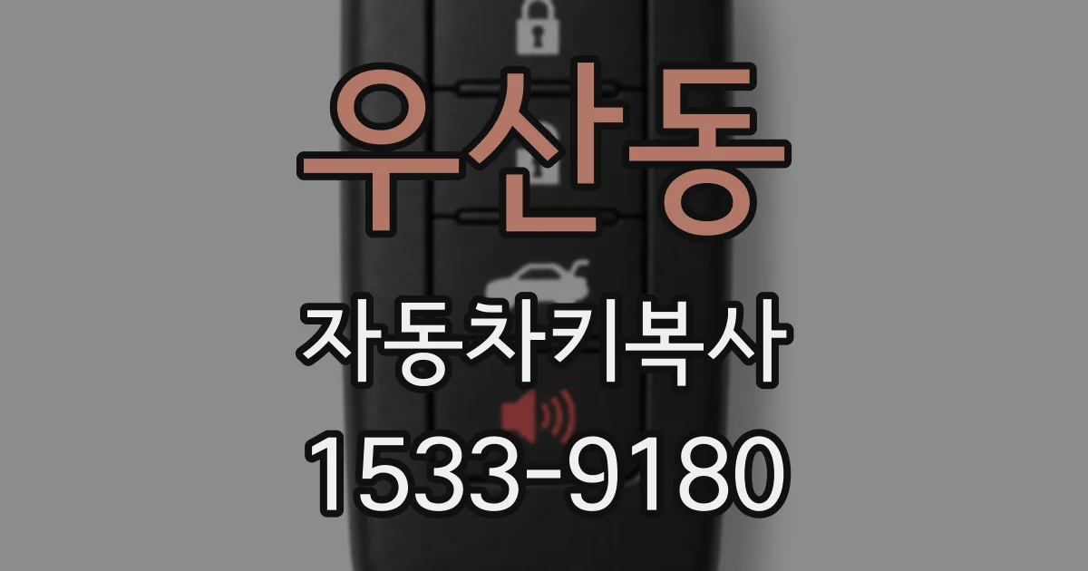 우산동 자동차키복사