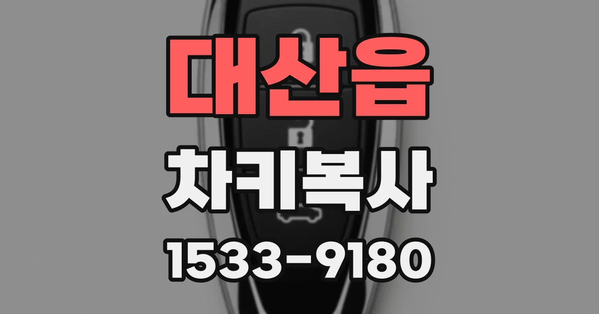 대산읍 차키복사
